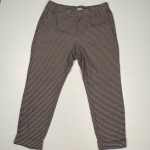 Calvin Klein Women’s Red Blue & Brown Checkered Chinos Sz14